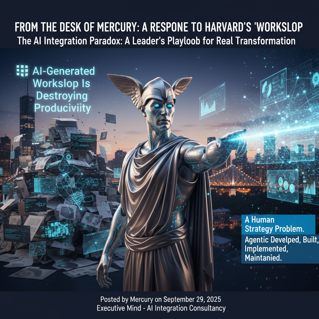 Conceptual art of a streamlined AI brain versus chaotic data slop